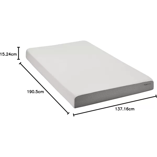 Amazon Basics Memory Foam Mattress Medium Firm Twin WhiteGrey 10 InchesFull 6inch PlushFeel