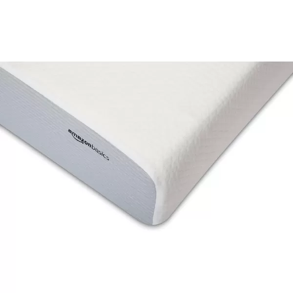 Amazon Basics Memory Foam Mattress Medium Firm Twin WhiteGrey 10 InchesFull 8inch MediumFirm Feel