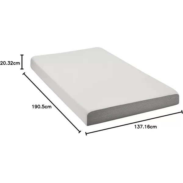 Amazon Basics Memory Foam Mattress Medium Firm Twin WhiteGrey 10 InchesFull 8inch MediumFirm Feel