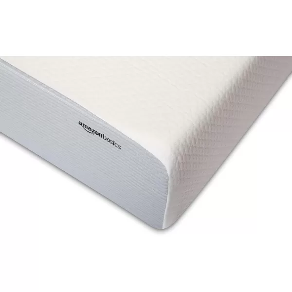 Amazon Basics Memory Foam Mattress Medium Firm Twin WhiteGrey 10 InchesKing 10inch MediumFirm Feel