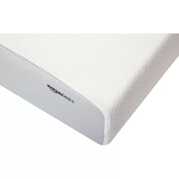 Amazon Basics Memory Foam Mattress Medium Firm Twin WhiteGrey 10 InchesKing 8inch PlushFeel