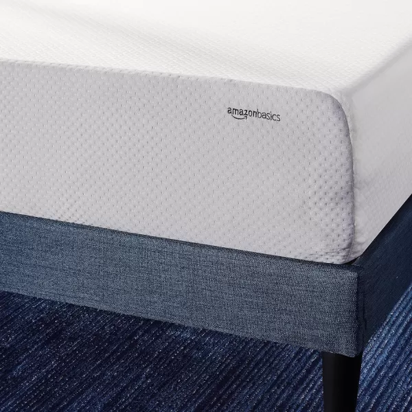 Amazon Basics Memory Foam Mattress Medium Firm Twin WhiteGrey 10 InchesQueen 10inch PlushFeel
