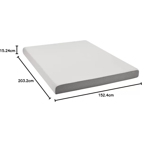 Amazon Basics Memory Foam Mattress Medium Firm Twin WhiteGrey 10 InchesQueen 6inch PlushFeel