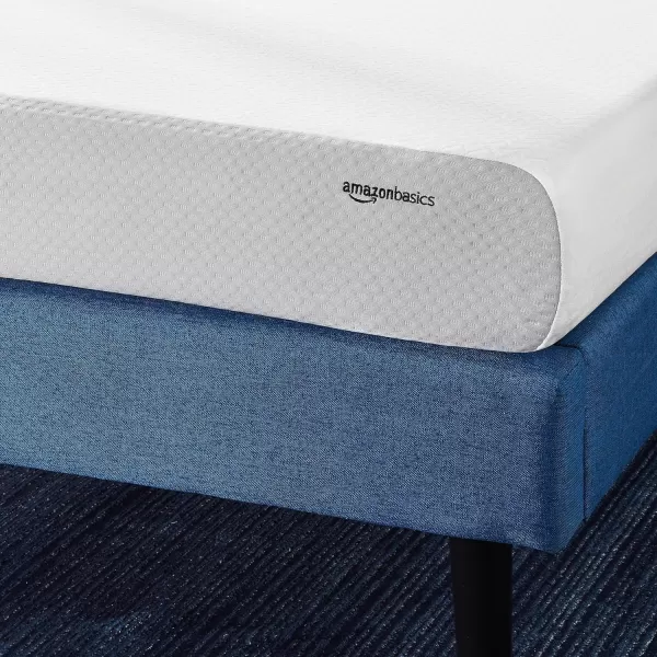 Amazon Basics Memory Foam Mattress Medium Firm Twin WhiteGrey 10 InchesQueen 6inch PlushFeel