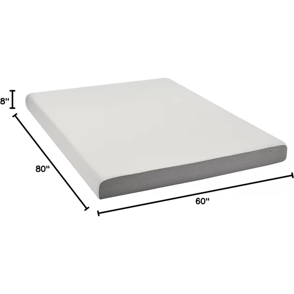 Amazon Basics Memory Foam Mattress Medium Firm Twin WhiteGrey 10 InchesQueen 8inch MediumFirm Feel
