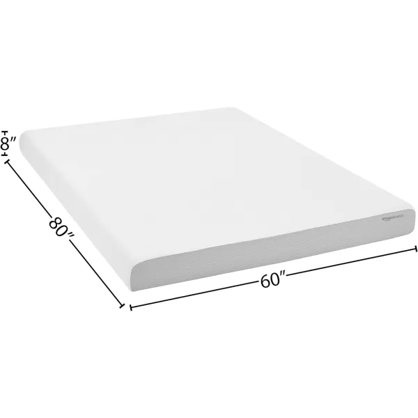 Amazon Basics Memory Foam Mattress Medium Firm Twin WhiteGrey 10 InchesQueen 8inch MediumFirm Feel