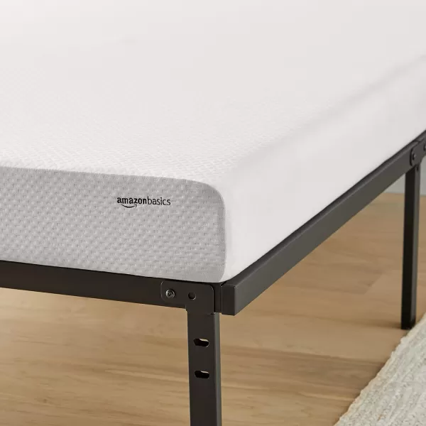 Amazon Basics Memory Foam Mattress Medium Firm Twin WhiteGrey 10 InchesTwin 8inch PlushFeel