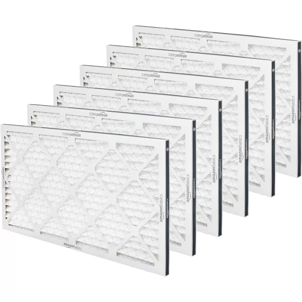 Amazon Basics Merv 11 AC Furnace Air Filter  20 x 20 x 1 6Pack14x25x1 Merv 11