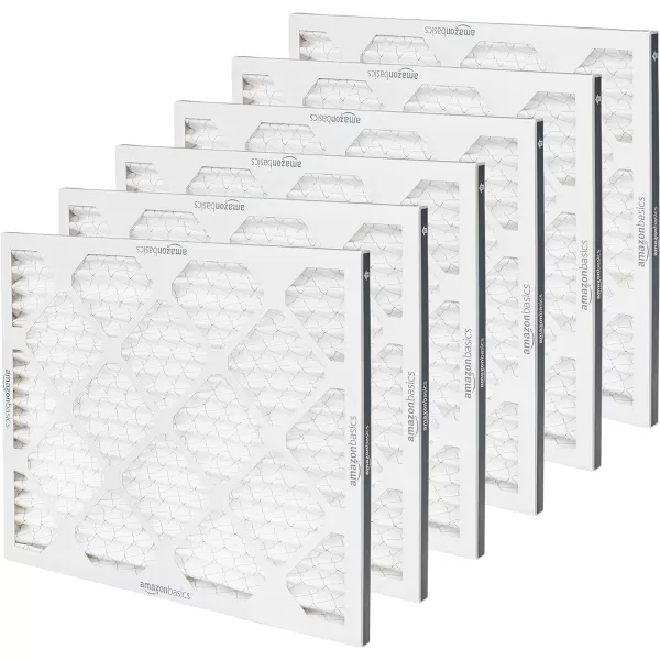 Amazon Basics Merv 11 AC Furnace Air Filter  20 x 20 x 1 6Pack16x20x1 Merv 11