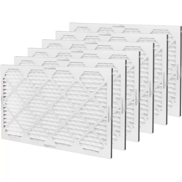 Amazon Basics Merv 11 AC Furnace Air Filter  20 x 20 x 1 6Pack16x25x1 Merv 11