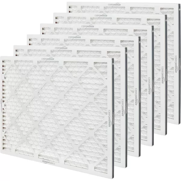 Amazon Basics Merv 11 AC Furnace Air Filter  20 x 20 x 1 6Pack20x25x1 Merv 11