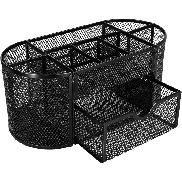 Amazon Basics Mesh Desk Office Organizer Black 925 x 453 x 394Desk Organizer
