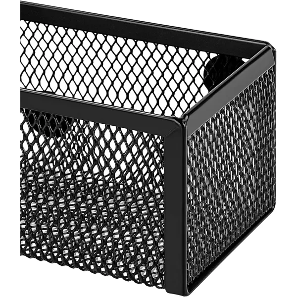 Amazon Basics Mesh Desk Office Organizer Black 925 x 453 x 394Magnetic Storage Bin