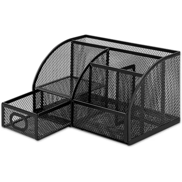 Amazon Basics Mesh Desk Office Organizer Black 925 x 453 x 394Pen Holder Organizer