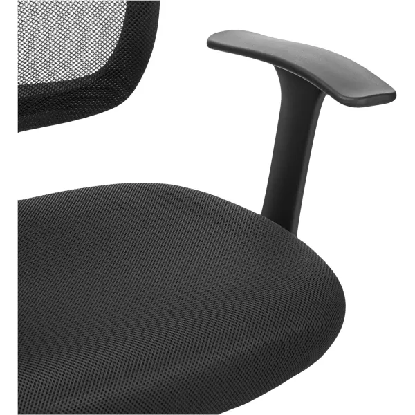 Amazon Basics Mesh MidBack AdjustableHeight 360Degree Swivel Office Desk Chair with Armrests BlackAmazon Basics Mesh MidBack AdjustableHeight 360Degree Swivel Office Desk Chair with Armrests Black