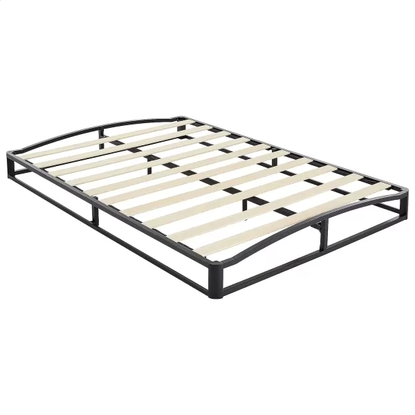 Amazon Basics Metal Platform Bed Frame with Wood Slat Support 6 Inches High Twin BlackFull 10 inch