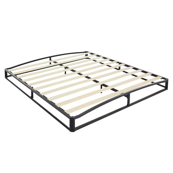 Amazon Basics Metal Platform Bed Frame with Wood Slat Support 6 Inches High Twin BlackKing 10 inch