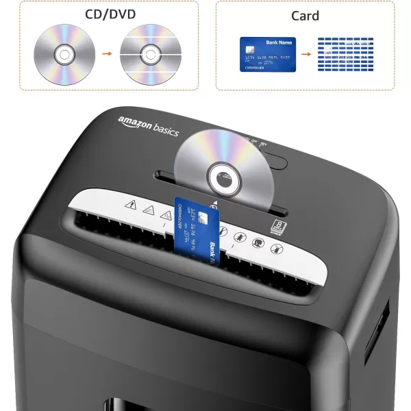 Amazon Basics Micro Cut Paper Shredder CD and Credit Card Shredder 8 Sheet New Model Black8 Sheet New Model