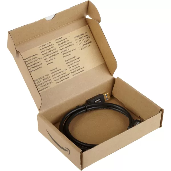 Amazon Basics Micro USB to USBA 30 Charger Cable 48Gbps HighSpeed with GoldPlated Plugs 3 Foot Black3 Feet 1Pack