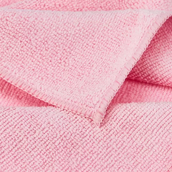 Amazon Basics Microfiber Cleaning Cloths NonAbrasive Reusable and Washable  Pack of 48 12 x16Inch Blue White and YellowGreenGrayPink Pack of 24