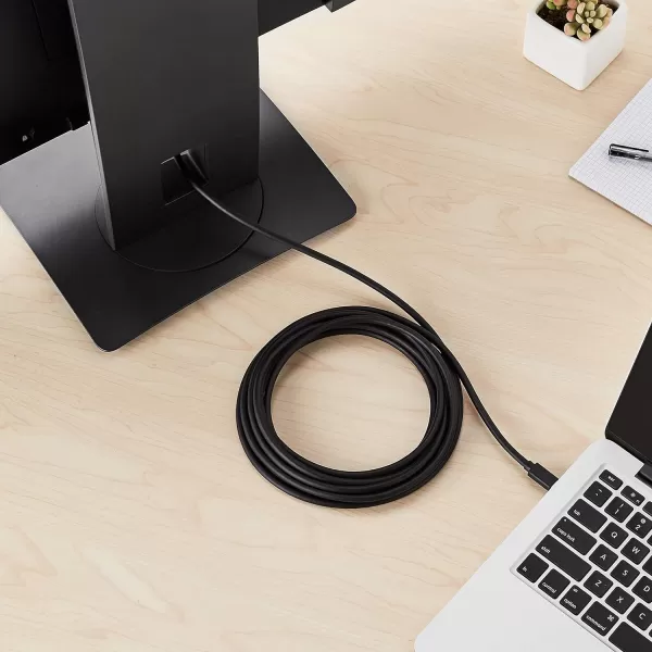 Amazon Basics Mini DisplayPort Male to HDMI Male Cable 1080p GoldPlated Plugs 6 Foot Black for Personal Computer15Feet 1Pack