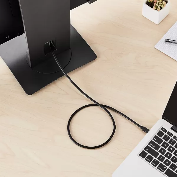 Amazon Basics Mini DisplayPort to DisplayPort Display Cable 4Kx2K GoldPlated Plugs 6 Foot Black3 Feet 10Pack