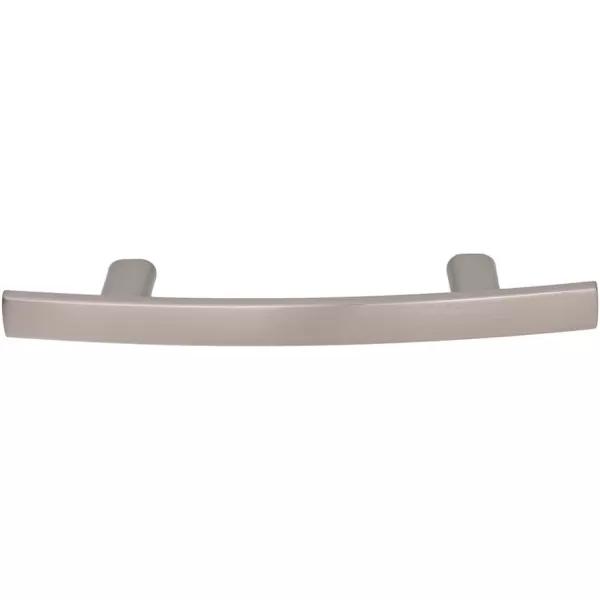Amazon Basics Modern Curved Cabinet Handle 525inch Length 3inch Hole Center Satin Nickel 10Pack525 in Length 3 in Hole Center Modern Satin Nickel