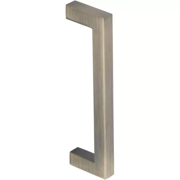 Amazon Basics Modern Square Cabinet Pull Handle 539inch Length 5inch Hole Center Golden Champagne 10pack334 in Length 3 in Hole Center Antique Brass