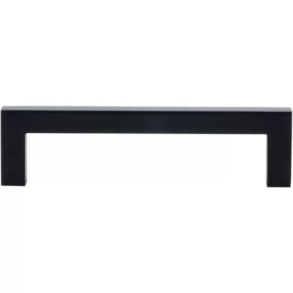 Amazon Basics Modern Square Cabinet Pull Handle 539inch Length 5inch Hole Center Golden Champagne 10pack334 in Length 3 in Hole Center Flat Black