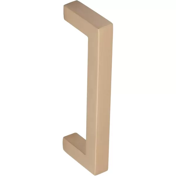 Amazon Basics Modern Square Cabinet Pull Handle 539inch Length 5inch Hole Center Golden Champagne 10pack334 in Length 3 in Hole Center Golden Champagne