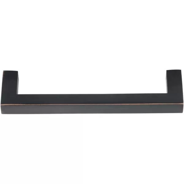 Amazon Basics Modern Square Cabinet Pull Handle 539inch Length 5inch Hole Center Golden Champagne 10pack334 in Length 3 in Hole Center Oil Rubbed Bronze