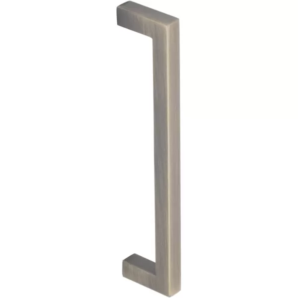 Amazon Basics Modern Square Cabinet Pull Handle 539inch Length 5inch Hole Center Golden Champagne 10pack413 in Length 375 in Hole Center Antique Brass