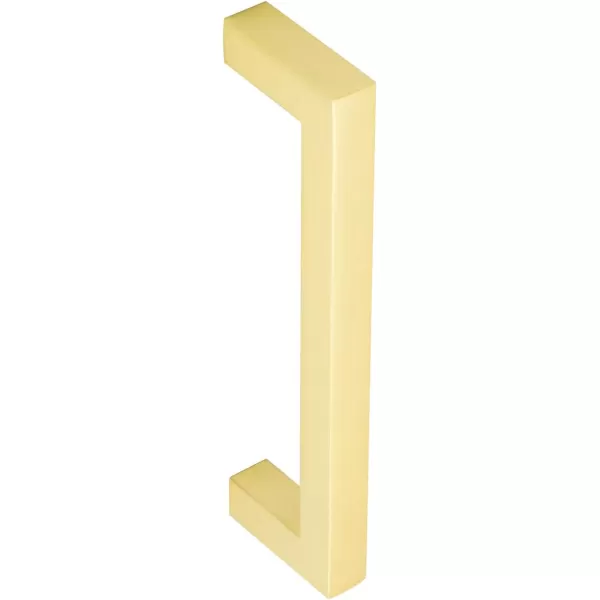 Amazon Basics Modern Square Cabinet Pull Handle 539inch Length 5inch Hole Center Golden Champagne 10pack413 in Length 375 in Hole Center Brushed Brass