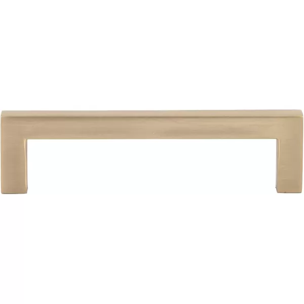 Amazon Basics Modern Square Cabinet Pull Handle 539inch Length 5inch Hole Center Golden Champagne 10pack413 in Length 375 in Hole Center Golden Champagne