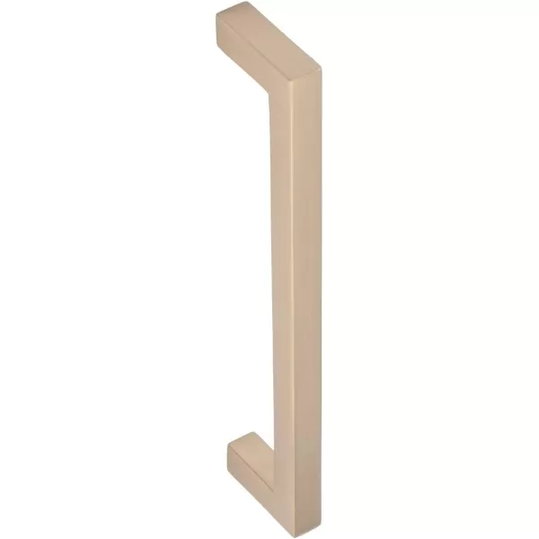 Amazon Basics Modern Square Cabinet Pull Handle 539inch Length 5inch Hole Center Golden Champagne 10pack539 in Length 5 in Hole Center Golden Champagne