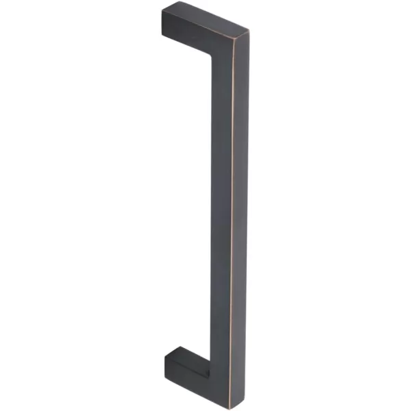 Amazon Basics Modern Square Cabinet Pull Handle 539inch Length 5inch Hole Center Golden Champagne 10pack539 in Length 5 in Hole Center Oil Rubbed Bronze