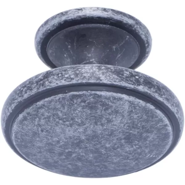 Amazon Basics Modern Wide Top Ring Cabinet Knob 152inch Diameter Satin Nickel 25Pack152 in Antique Silver