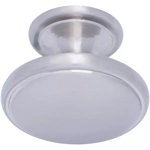 Amazon Basics Modern Wide Top Ring Cabinet Knob 152inch Diameter Satin Nickel 25Pack152 in Satin Nickel