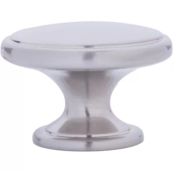 Amazon Basics Modern Wide Top Ring Cabinet Knob 152inch Diameter Satin Nickel 25Pack152 in Satin Nickel