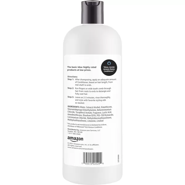 Amazon Basics Moisture Rich Conditioner 28 Fl Oz Pack of 428 Fl Oz Pack of 1