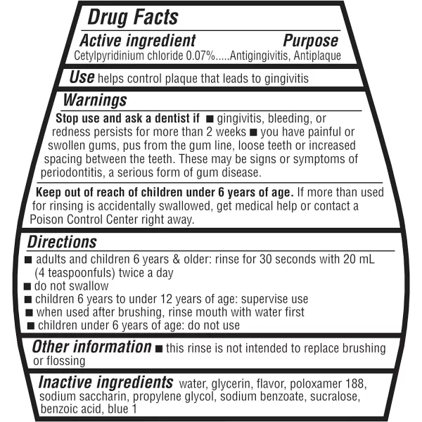 Amazon Basics Multi Action Antiseptic Rinse Alcohol Free Fresh Mint 1 Liter 338 Fluid Ounces 4Pack Previously Solimo3380 Fl Oz Pack of 1