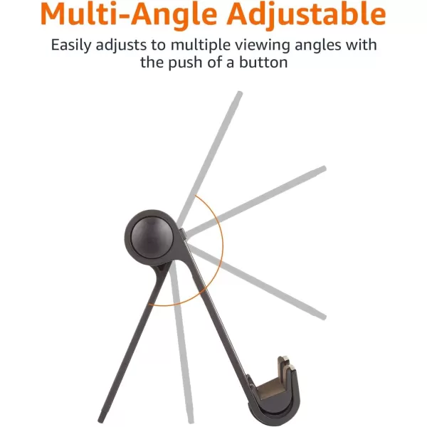 Amazon Basics MultiAngle Portable Stand for iPad Tablet Ereader and Phone  SilverBlack