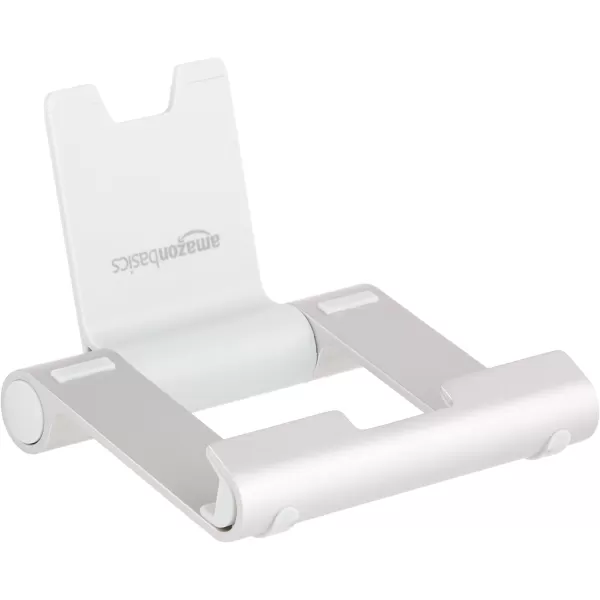 Amazon Basics MultiAngle Portable Stand for iPad Tablet Ereader and Phone  SilverSilver