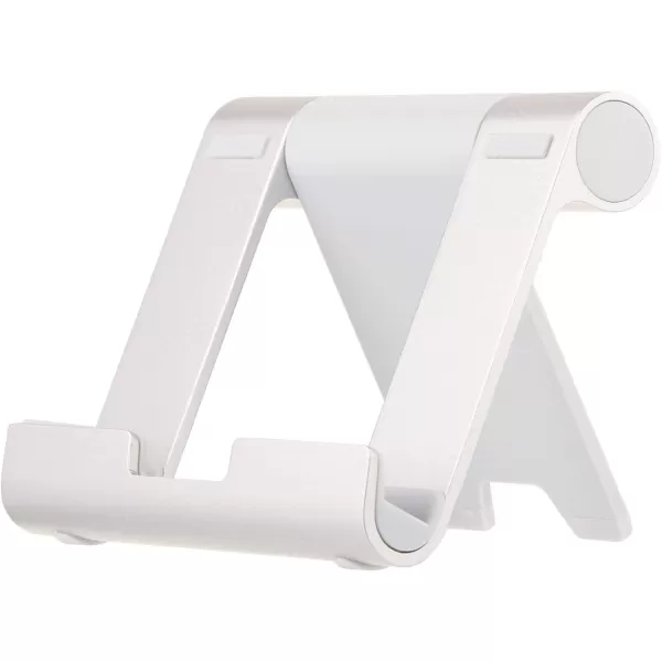 Amazon Basics MultiAngle Portable Stand for iPad Tablet Ereader and Phone  SilverSilver