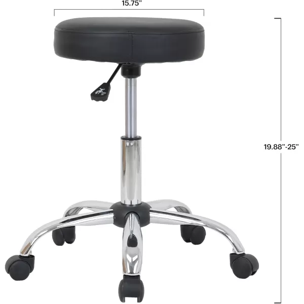 Amazon Basics MultiPurpose Drafting Spa Bar Stool with Wheels  BlackBlack Drafting Stool
