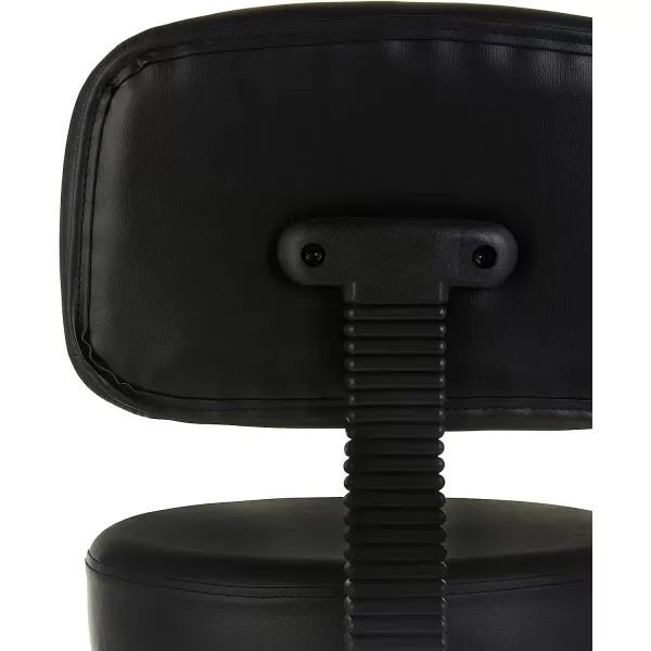 Amazon Basics MultiPurpose Drafting Spa Bar Stool with Wheels  BlackBlack Drafting Stool with Foot Rest
