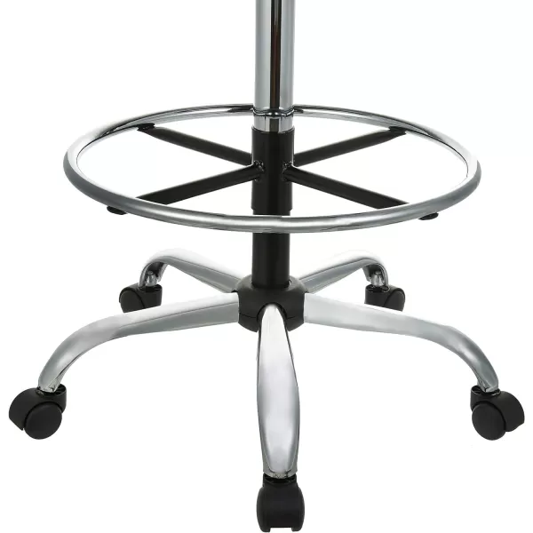 Amazon Basics MultiPurpose Drafting Spa Bar Stool with Wheels  BlackBlack Drafting Stool with Foot Rest