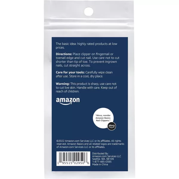 Amazon Basics Nail Clippers 2PackAmazon Basics Nail Clippers 2Pack