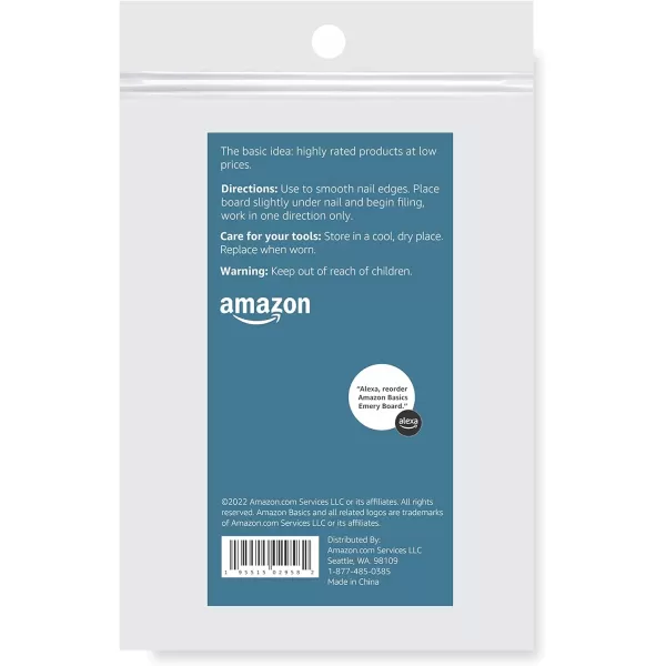 Amazon Basics Nail File Emery Boards 50 CountAmazon Basics Nail File Emery Boards 50 Count
