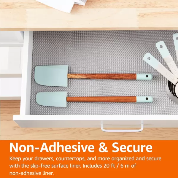 Amazon Basics NonAdhesive Shelf and Drawer Liner  Beige 12 x 2020 x 20 Gray